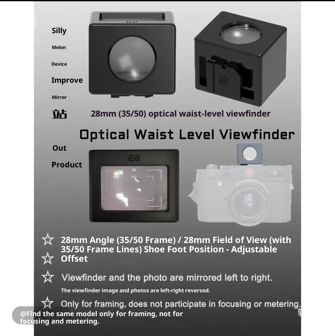 50mm Waist-Level Viewfinder for DSLR and Mirrorless Cameras