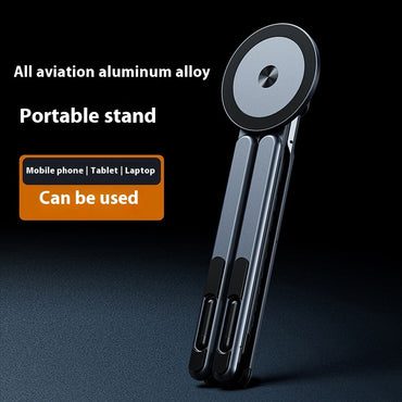 AlumiStand™ Multi-Device Holder — Foldable Aluminum Stand for Laptop, Tablet & Phone