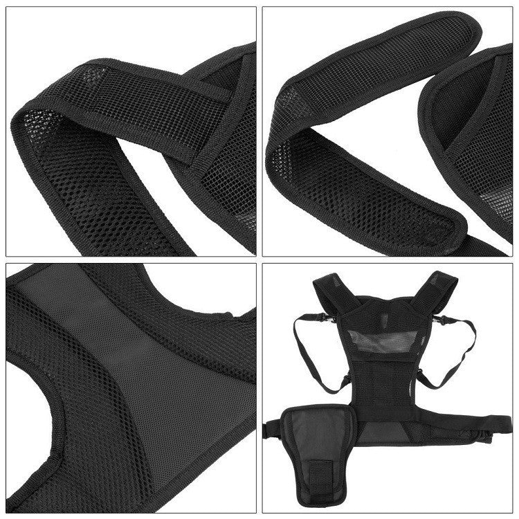 SnapRig DualLink Pro – Dual Camera Carry System for Photographers & Videographers | Quick-Release Crossbody Strap for Two Cameras