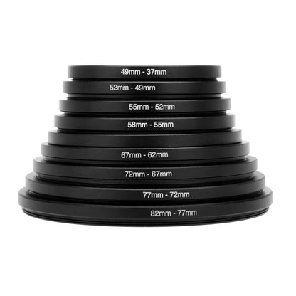 Lens Adapter Ring Set – Small to Large Step-Up Rings