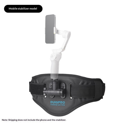 Panoramic Camera Waist Belt Mount For Motorcycle Riding And Follow-Camera Use