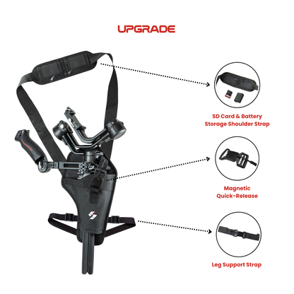 SnapRig Pro Gimbal Holster – Hands-Free Support for DJI & Zhiyun Gimbals