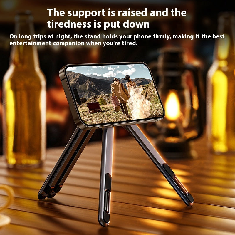 AlumiStand™ Multi-Device Holder — Foldable Aluminum Stand for Laptop, Tablet & Phone