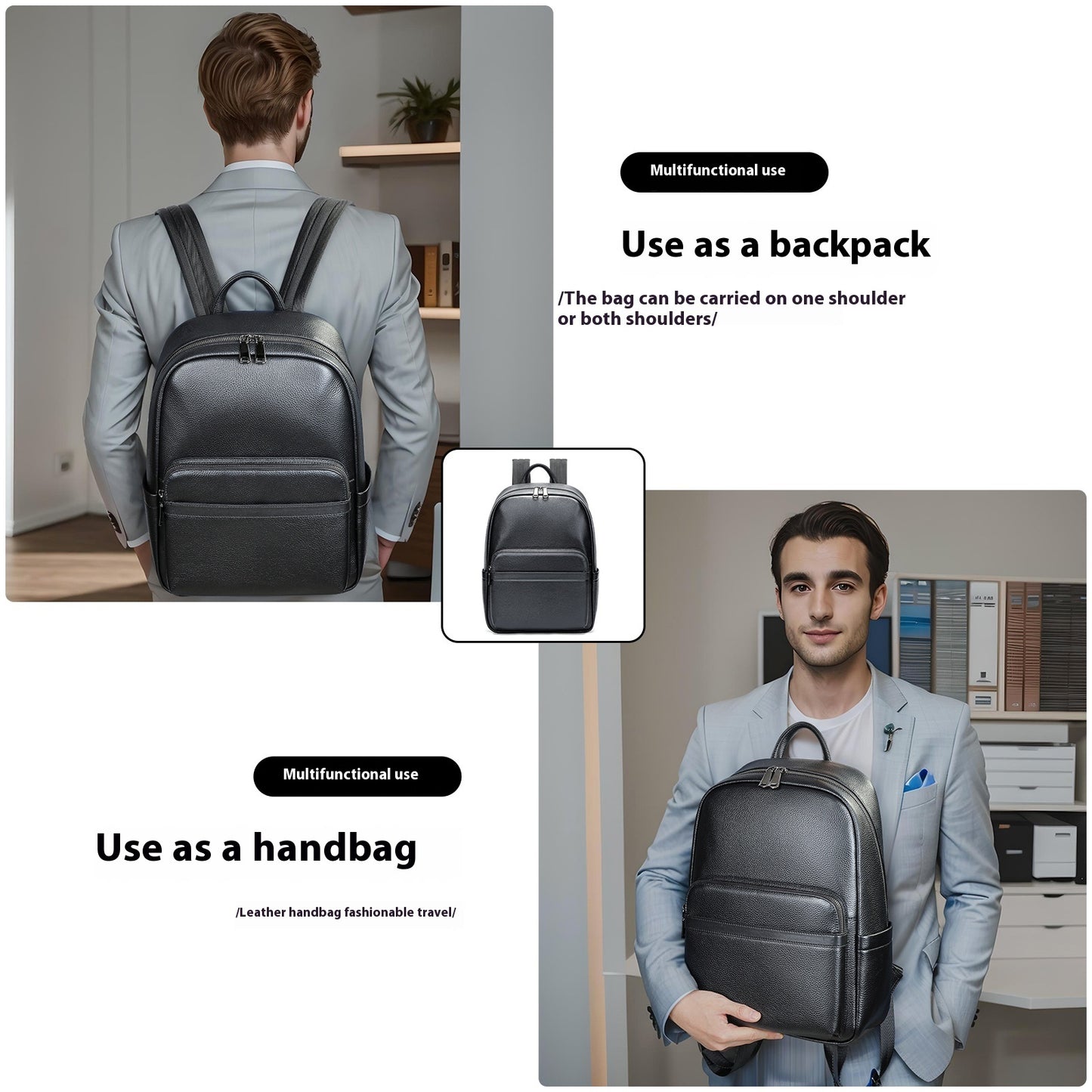 505 Business Leather Backpack