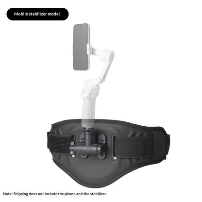Panoramic Camera Waist Belt Mount For Motorcycle Riding And Follow-Camera Use
